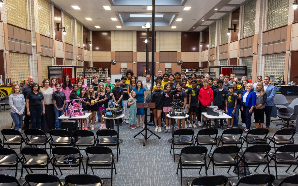 State senator highlights robotics legislation in stop at Upper St. Clair High School